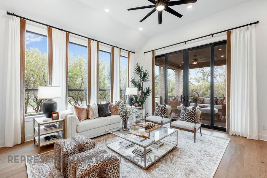 Furnished interior view inside a new home in Parten, Austin (Image 8). Furnished interior view inside a new home in Parten, Austin (Image 8).