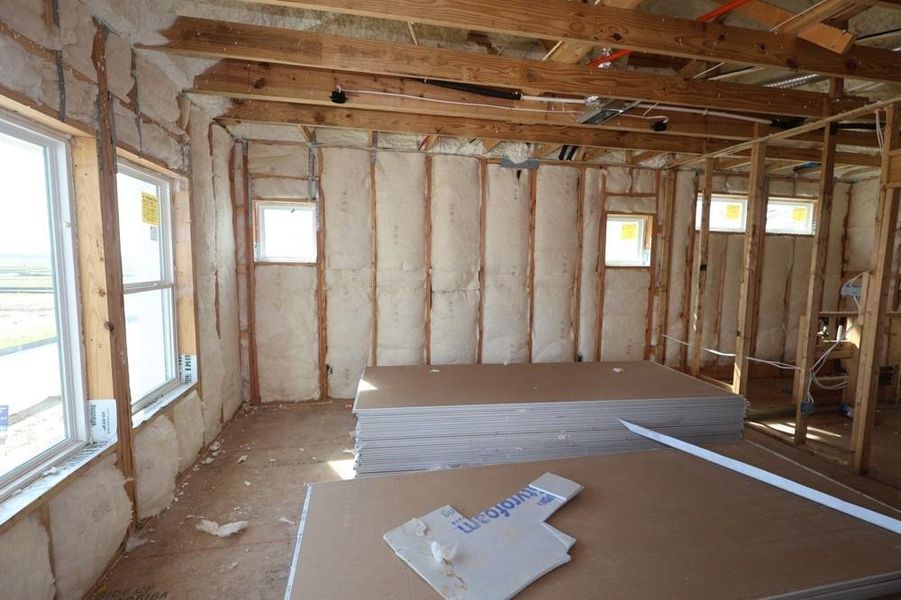 Spacious, unfurnished interior of a new home in Easthaven at Bridgeland Central - Vision Collection, Cypress (Image 7). Spacious, unfurnished interior of a new home in Easthaven at Bridgeland Central - Vision Collection, Cypress (Image 7).