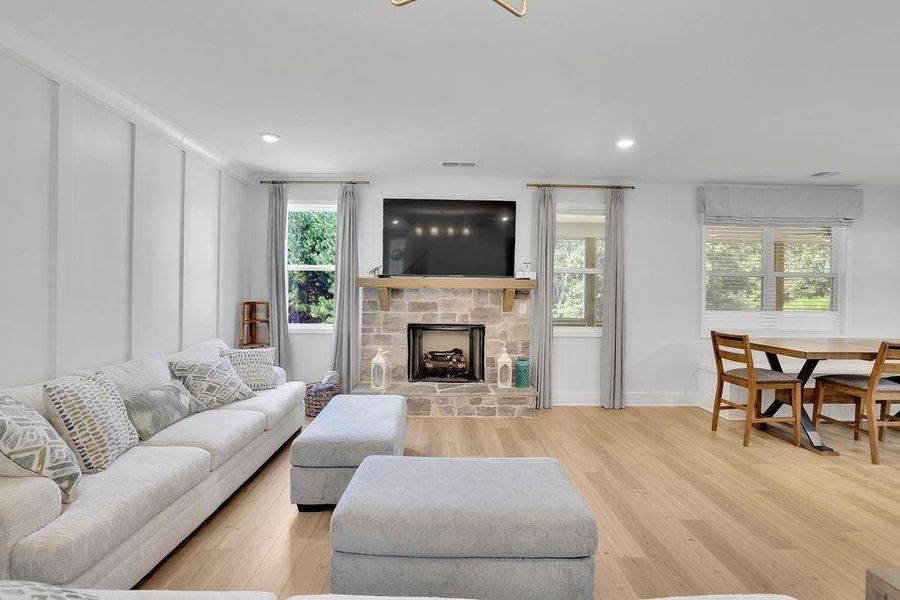 Furnished interior view inside a new home in , Flowery Branch (Image 50).