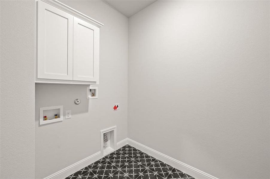 Full size Washer and Dryer space for all those laundry days Full size Washer and Dryer space for all those laundry days