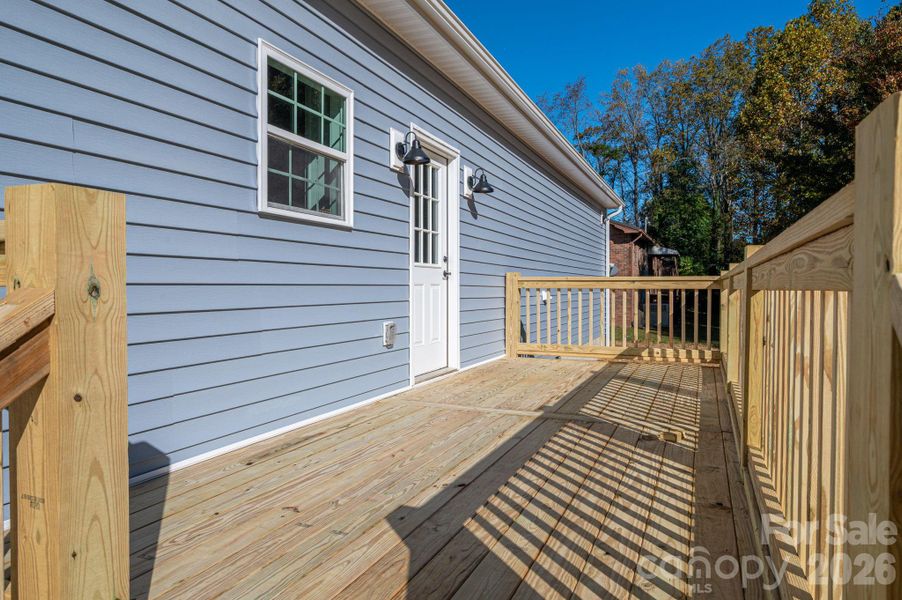 Exterior details and patio area of a home in , Hickory (Image 18).