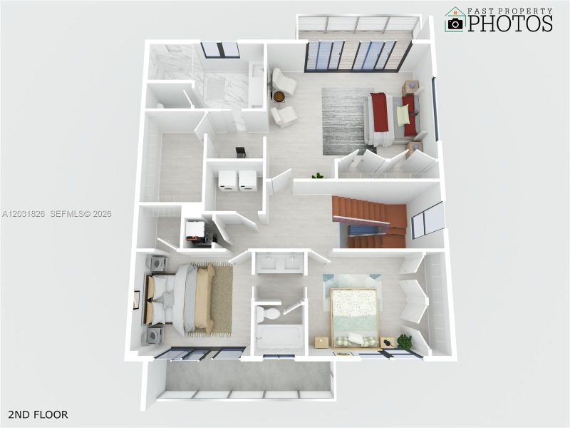 2D floor plan layout of this home in , Dania Beach, FL (Image 58).