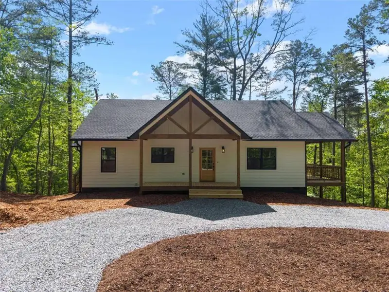 Front exterior of a new home in , Ellijay, GA, highlighting curb appeal (Image 24).
