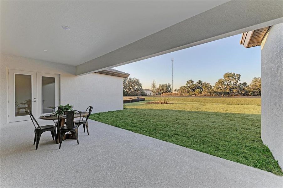 Exterior details and patio area of a home in Triple Creek, Riverview (Image 3). Exterior details and patio area of a home in Triple Creek, Riverview (Image 3).