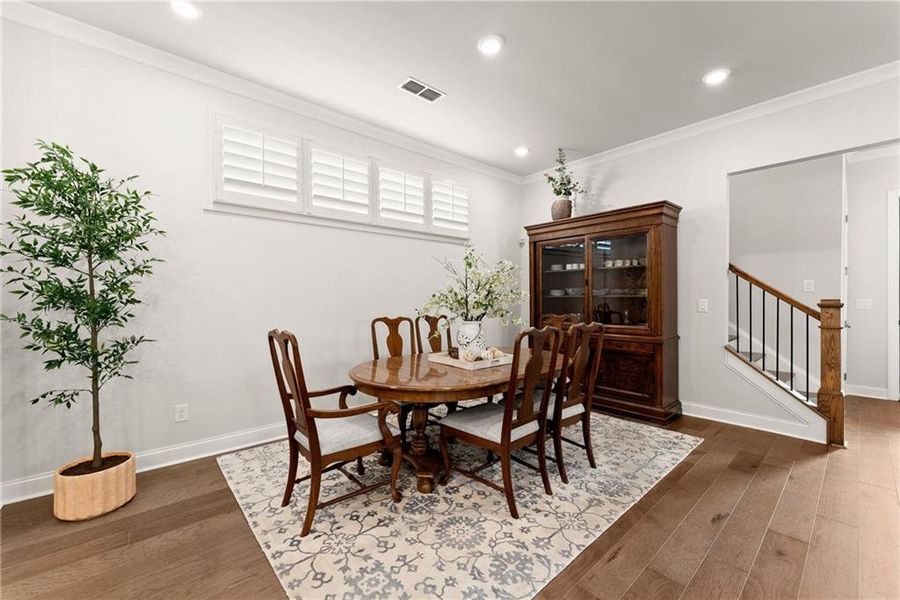 Furnished interior view inside a new home in Promenade at Sawnee Village, Cumming (Image 13).