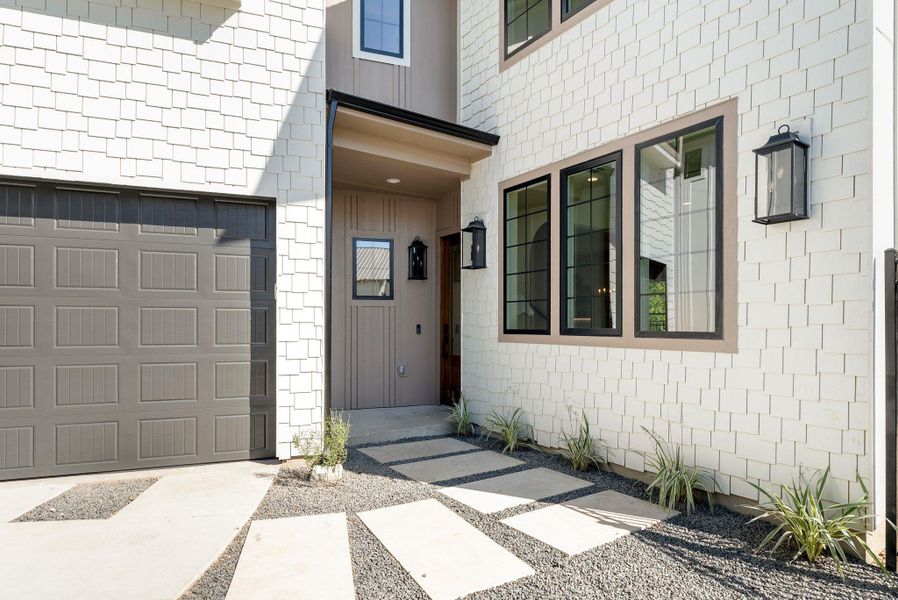 Exterior details and patio area of a home in , Austin (Image 3). Exterior details and patio area of a home in , Austin (Image 3).