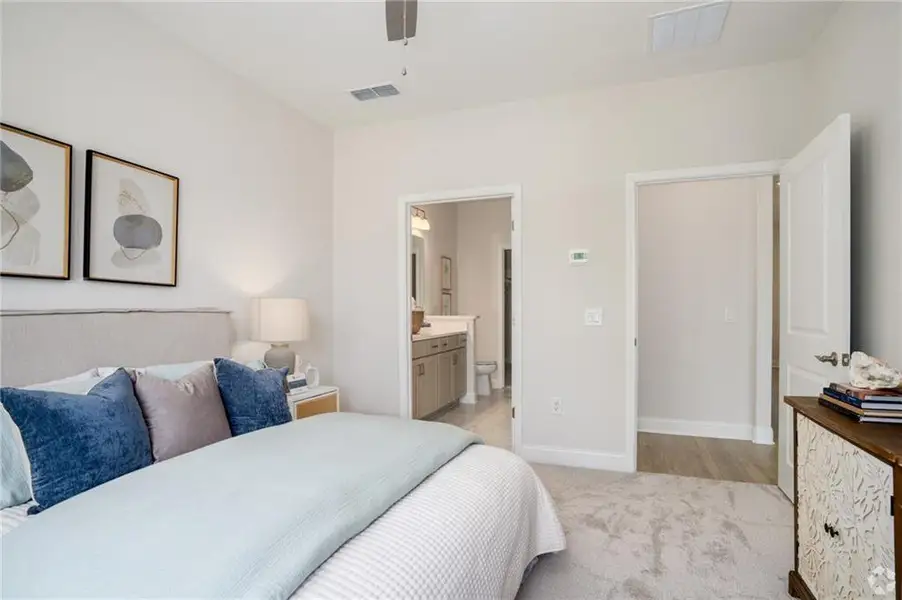 Furnished interior view inside a new home in , Cartersville (Image 6).