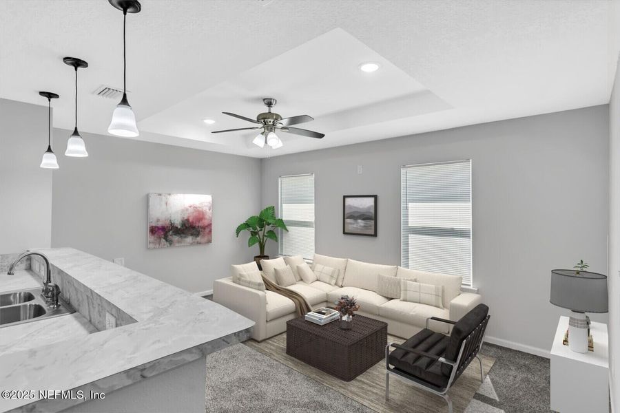 Furnished interior view inside a new home in , Jacksonville (Image 9).