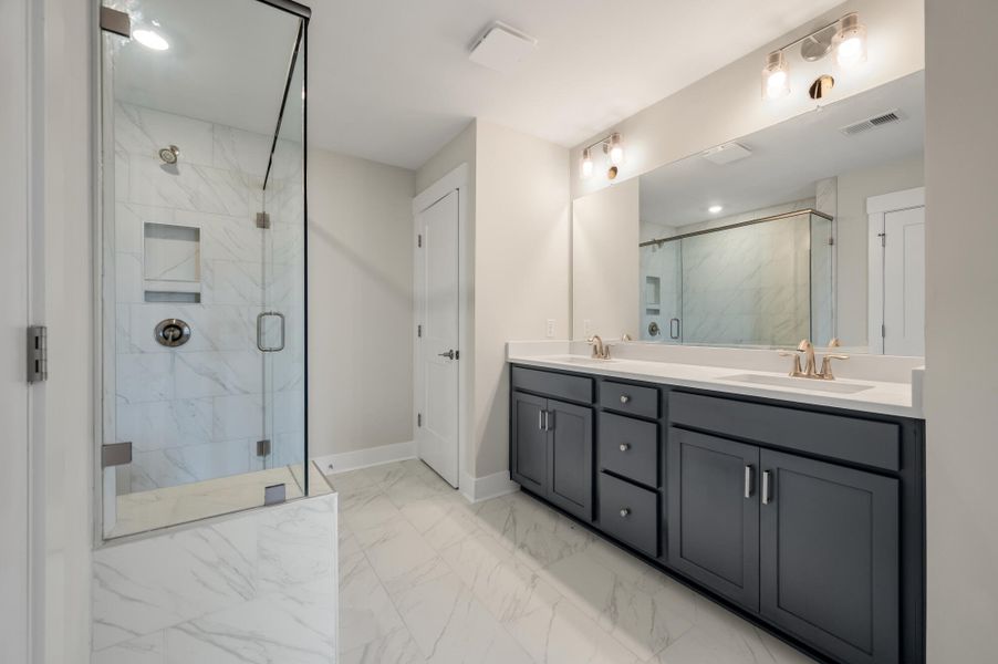 Furnished interior view inside a new home in The Bluffs at Pinefield Townhomes, Charleston (Image 10).
