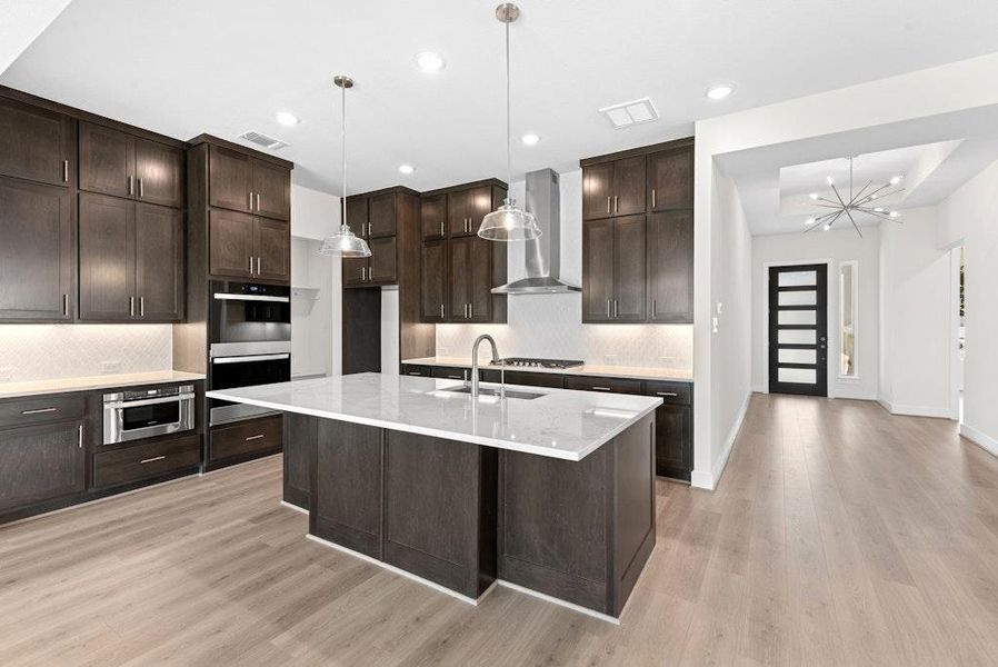 Furnished interior view inside a new home in Santa Rita Ranch, Liberty Hill (Image 15).