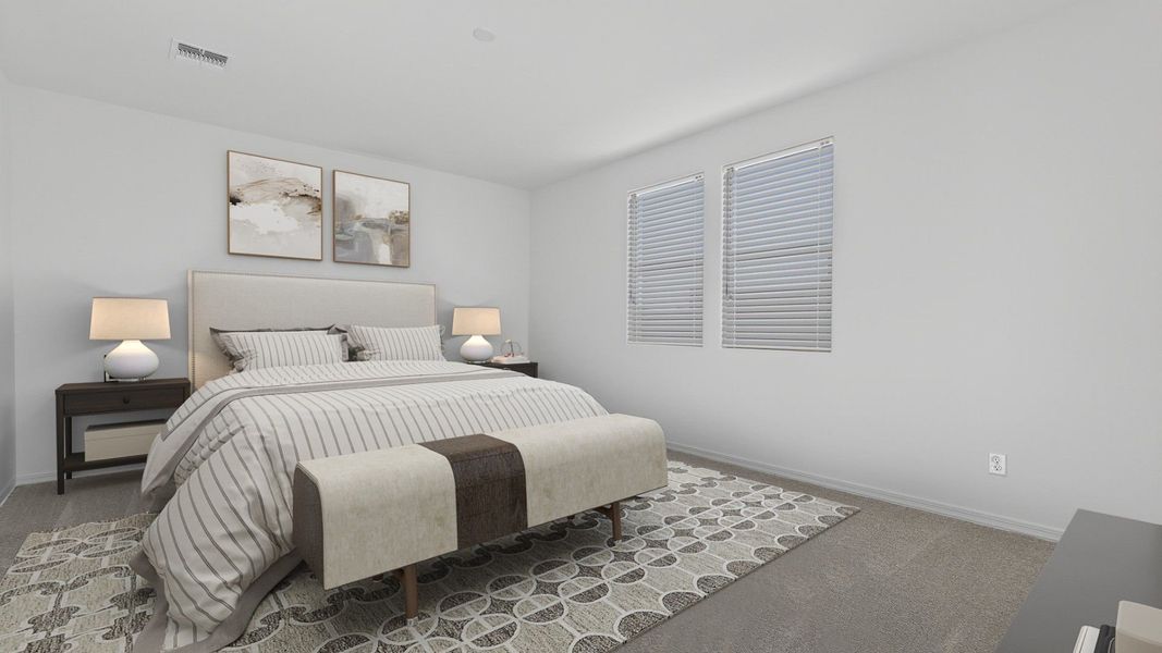 Furnished interior view inside a new home in The Grove at El Cidro, Goodyear (Image 18).