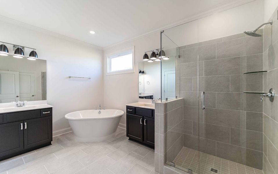 Furnished interior view inside a new home in Aden Woods, Fairview (Image 11).