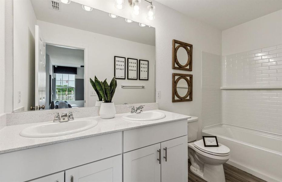 Spacious secondary bathroom *Model Representation* Spacious secondary bathroom *Model Representation*