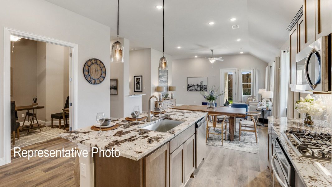 Furnished interior view inside a new home in Wildflower Ranch, Fort Worth (Image 6).
