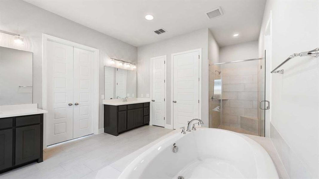 Furnished interior view inside a new home in Devonshire - Reserve 50', Forney (Image 13). Furnished interior view inside a new home in Devonshire - Reserve 50', Forney (Image 13).