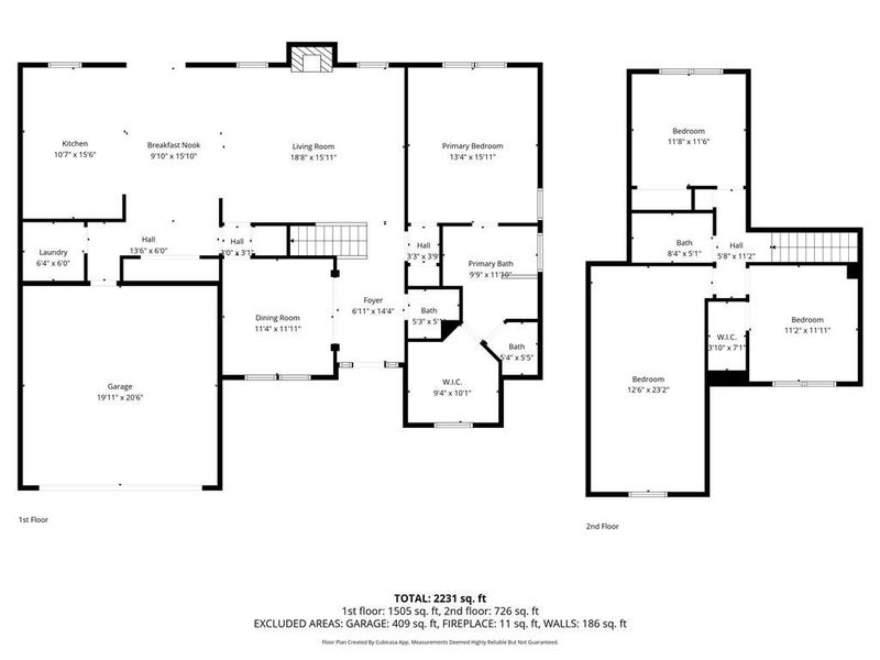 2D floor plan layout of this home in , Ball Ground, GA (Image 6).
