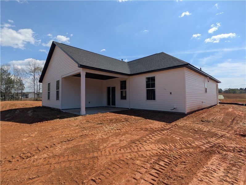 This newly constructed home features a covered pat This newly constructed home features a covered pat
