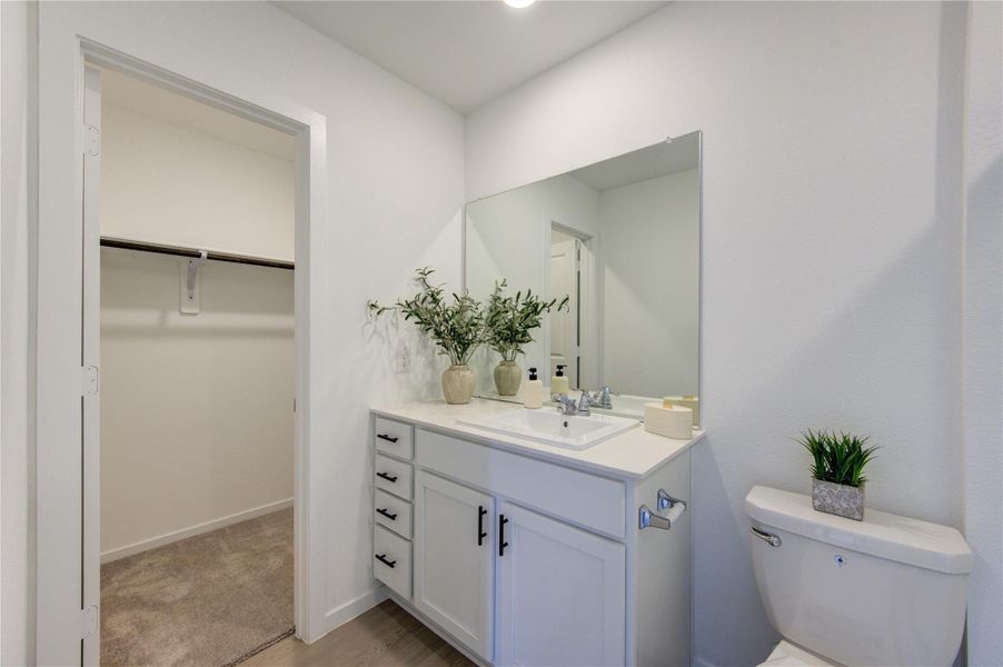 Full secondary bathroom with modern finishes