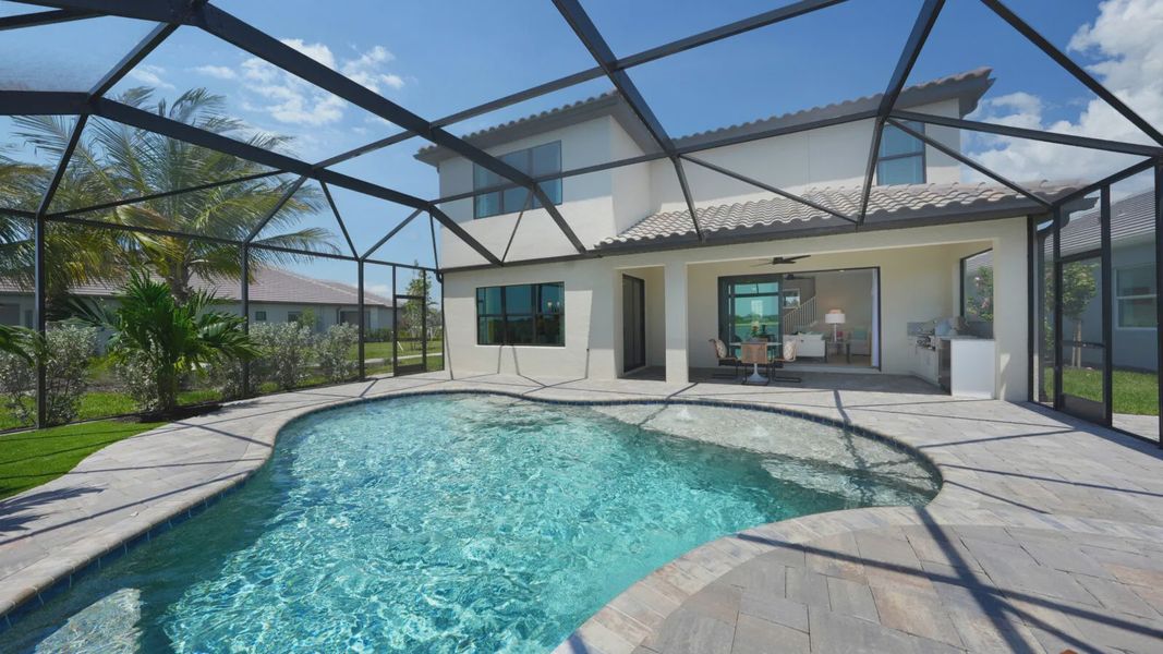 Representative exterior details of a home built from the Artistry by Neal Communities in SkySail, Naples (Image 3).