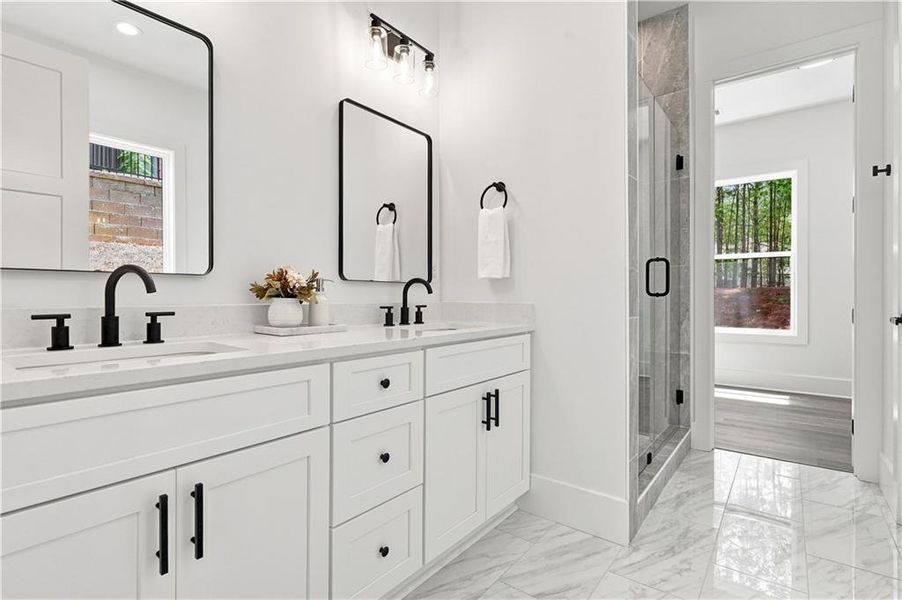 Furnished interior view inside a new home in , Fairburn (Image 10).