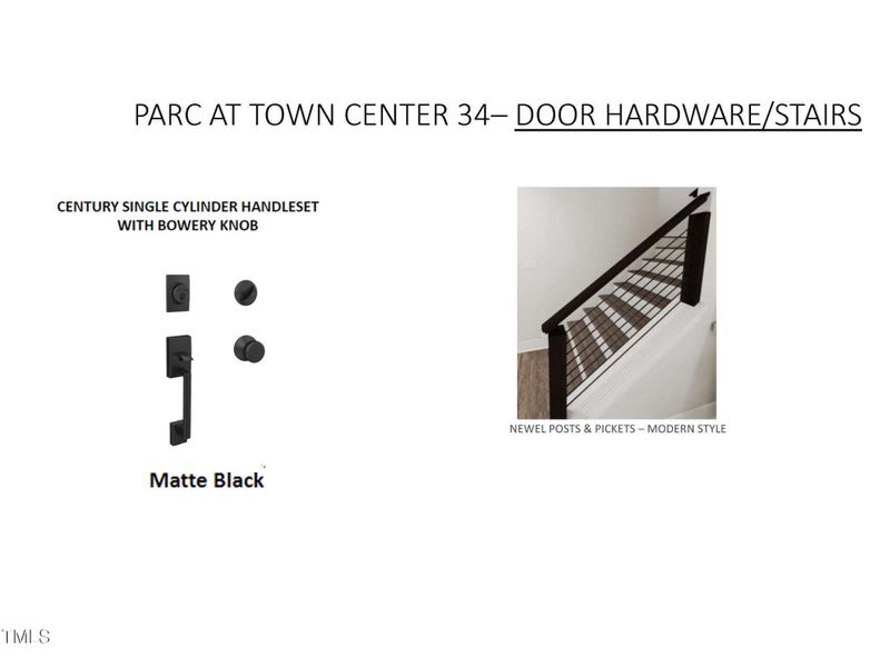 PTC 34 Door Hardware and railing