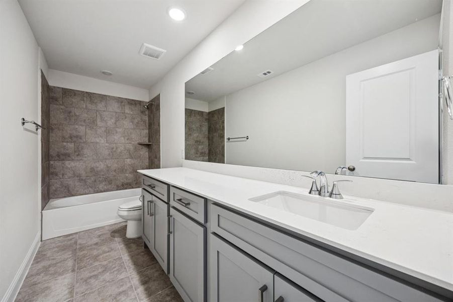 Furnished interior view inside a new home in Sicily, Princeton (Image 9).