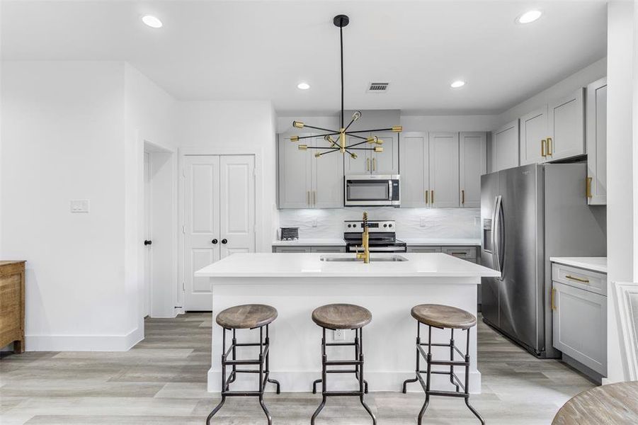 Furnished interior view inside a new home in , Houston (Image 37).