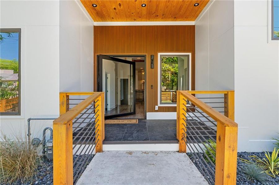 Exterior details and patio area of a home in , Atlanta (Image 4).
