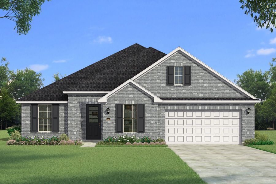 Representative exterior photo of a completed home built from the Milan by Mattamy Homes in Sutton Fields, Celina, TX (Image 16).