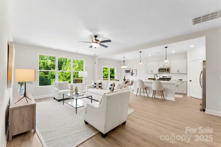 Furnished interior view inside a new home in , Charlotte (Image 12).
