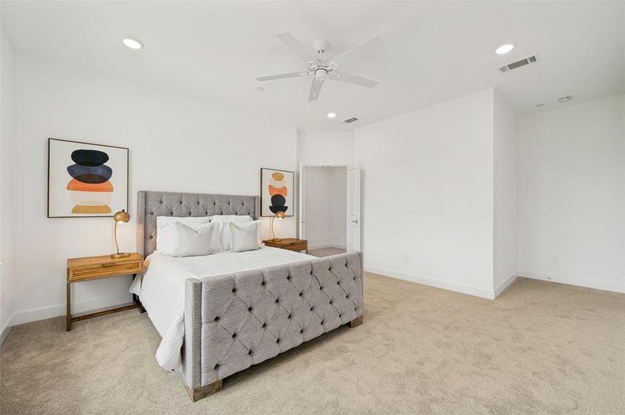 Furnished interior view inside a new home in , The Colony (Image 10).