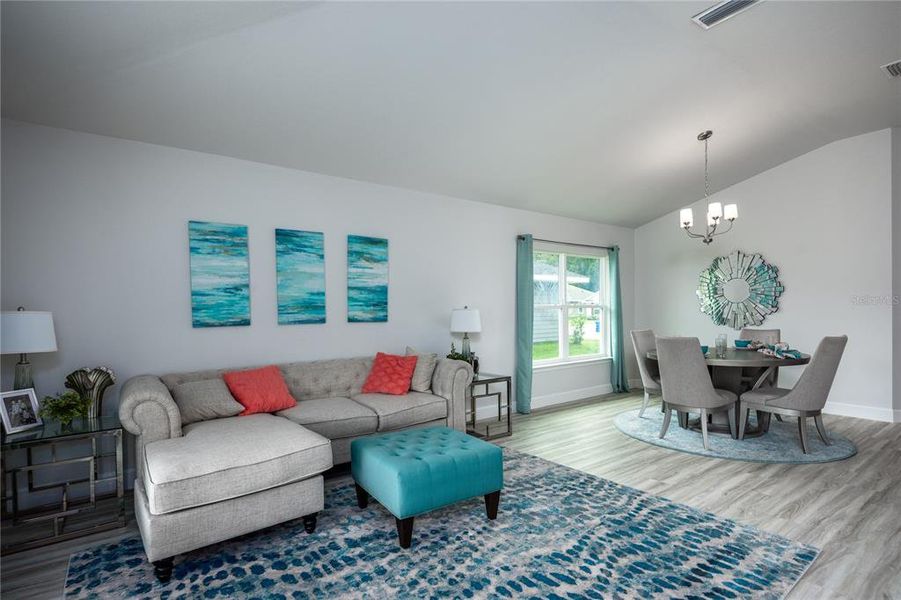 Furnished interior view inside a new home in Savannah Station, Alachua (Image 3).