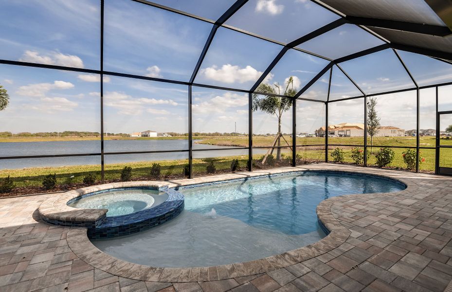 Exterior details and patio area of a home in Waterset, Apollo Beach (Image 3).