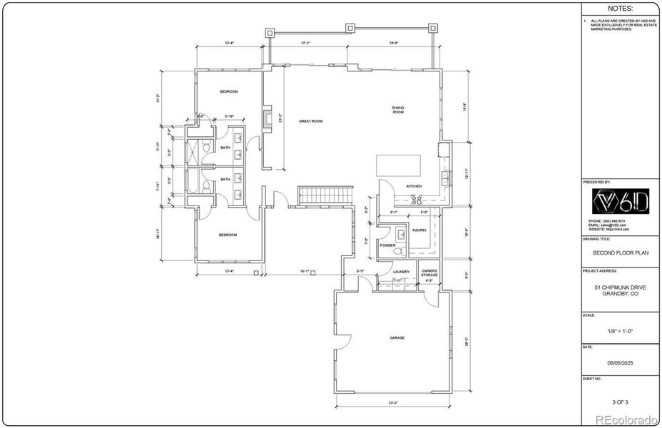 2D floor plan layout of this home in , Granby, CO (Image 3).