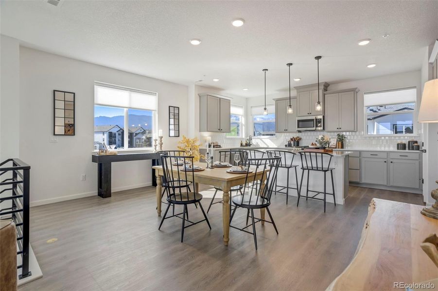 Furnished interior view inside a new home in , Colorado Springs (Image 12). Furnished interior view inside a new home in , Colorado Springs (Image 12).