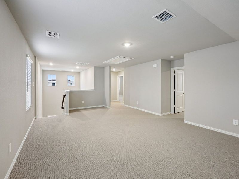 Spacious, unfurnished interior of a new home in Parks at Foster Crossing - Spring Series, Anna (Image 12). Spacious, unfurnished interior of a new home in Parks at Foster Crossing - Spring Series, Anna (Image 12).