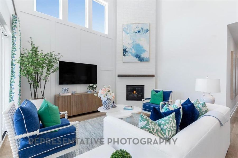 Furnished interior view inside a new home in M3 Ranch, Mansfield (Image 25).