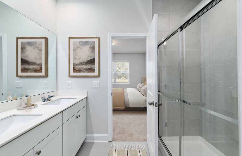 Owner's Bath with dual vanities and a walk-in sho Owner's Bath with dual vanities and a walk-in sho