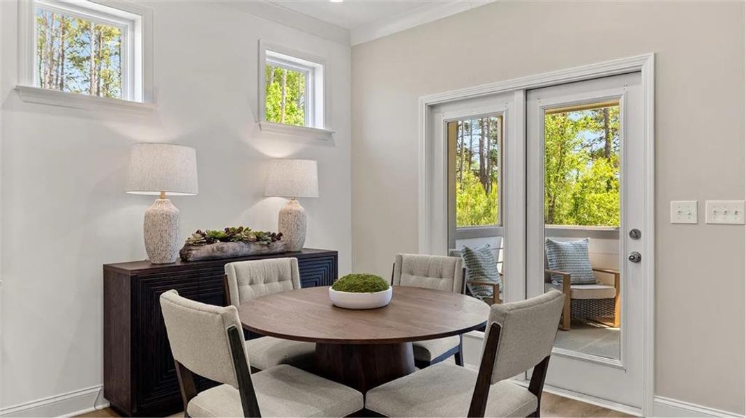 Furnished interior view inside a new home in The Court at Gainesville Township, Gainesville (Image 12).