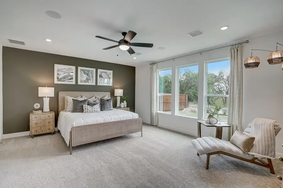 Furnished interior view inside a new home in Cross Creek Meadows, Celina (Image 4). Furnished interior view inside a new home in Cross Creek Meadows, Celina (Image 4).