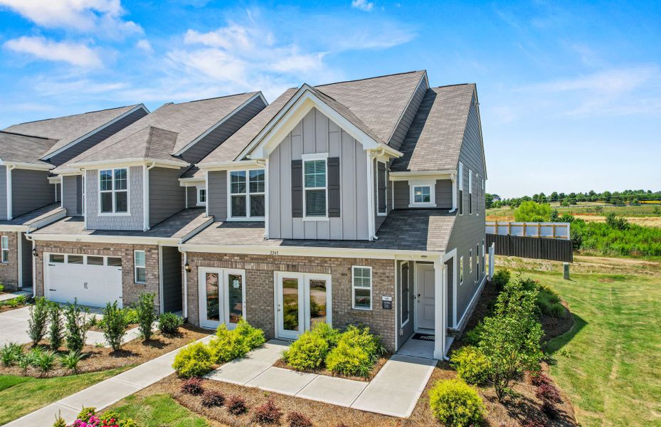 Representative exterior photo of a completed home built from the Palomino by Pulte Homes in Riverstone, Monroe, NC (Image 24).