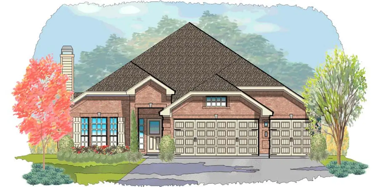 Representative rendering of the exterior for the Val Verde by Steve Klein Custom Builder (Image 2).