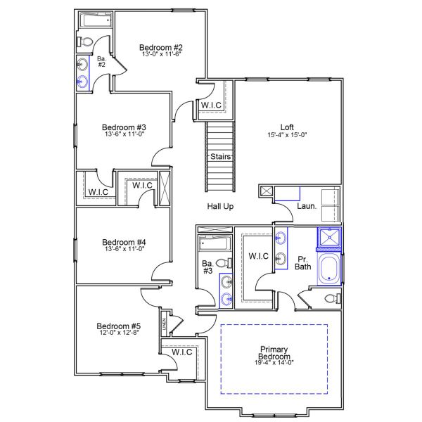 2D floor plan layout of this home in Nazareth Heights, Lexington, SC (Image 3).