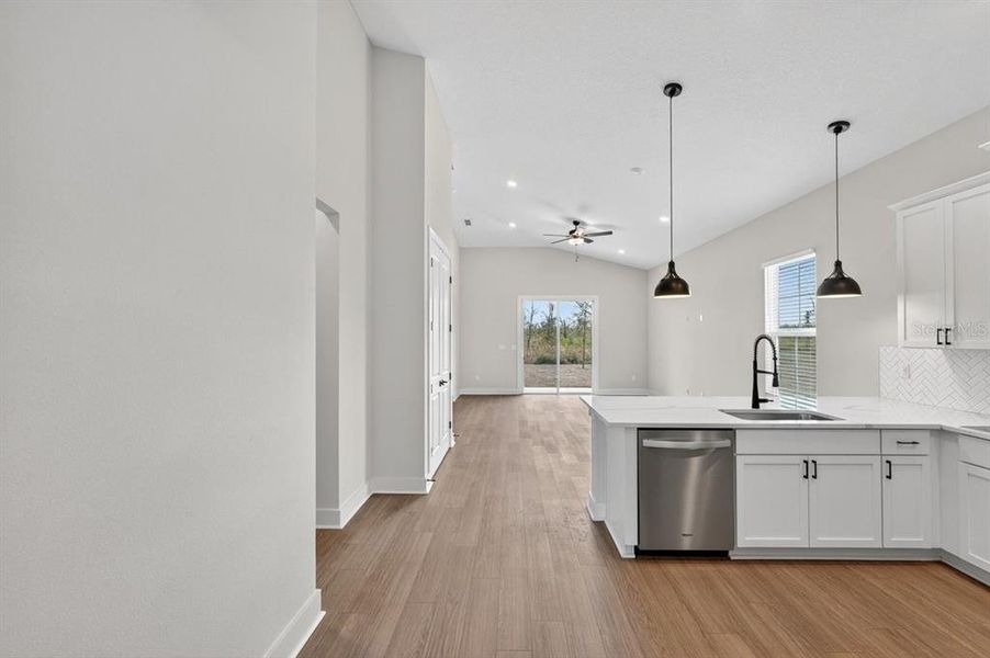 Furnished interior view inside a new home in Stables at Cary Forest, Bryceville (Image 12).