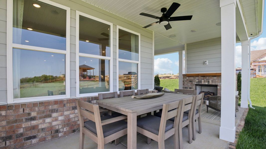 Representative furnished interior of a home built from the Lassiter by DRB Homes in Cottages of Bearwood, Mount Pleasant (Image 46).