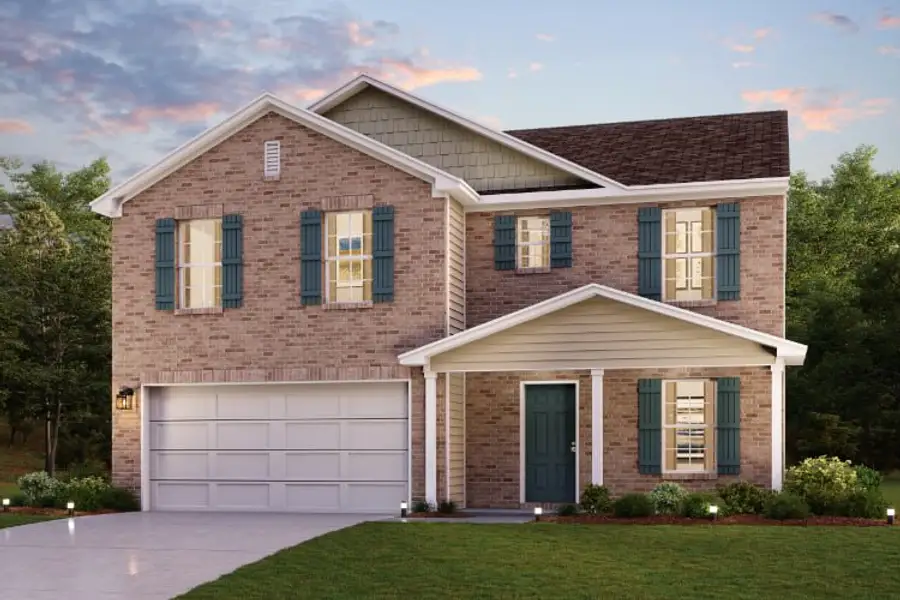 A large brick house. A large brick house.