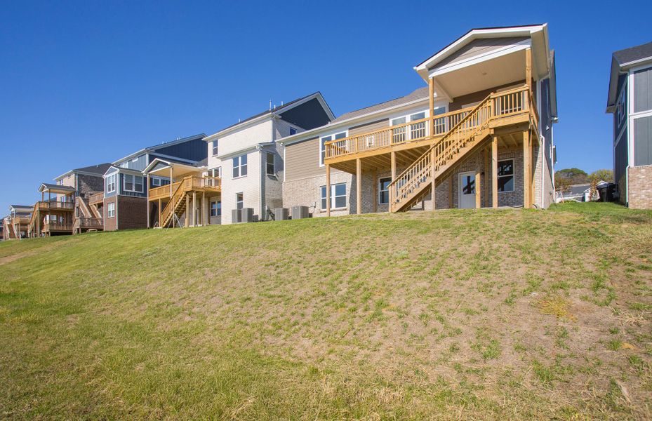Exterior details and patio area of a home in Durham Farms, Hendersonville (Image 4).