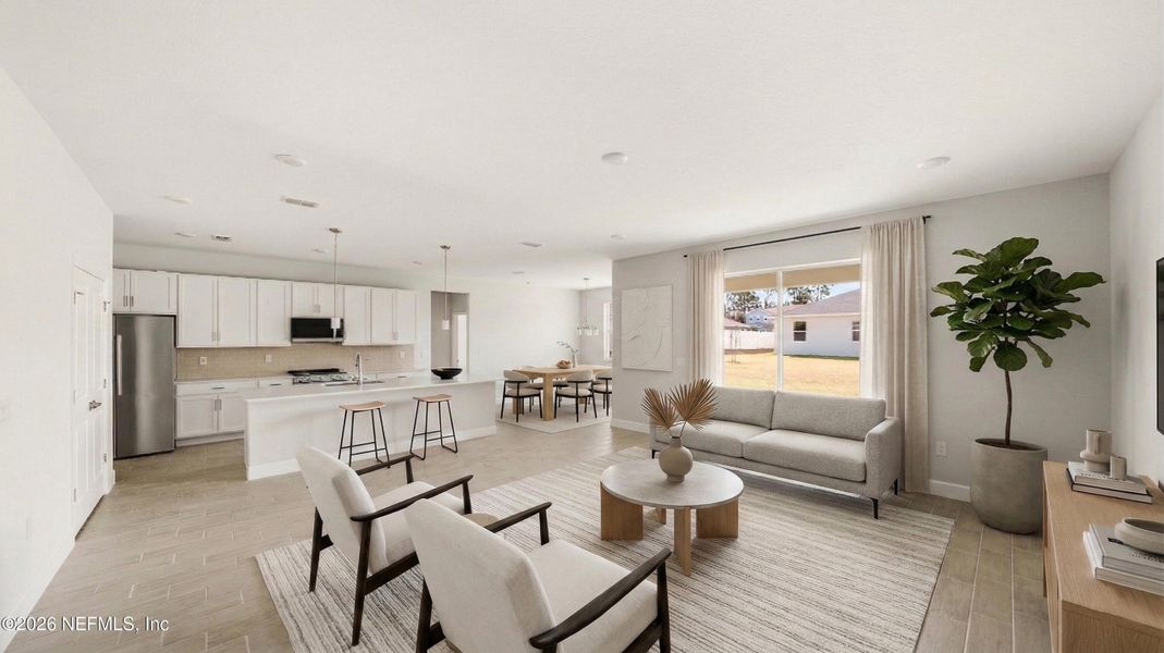 Furnished interior view inside a new home in , Palm Coast (Image 17).