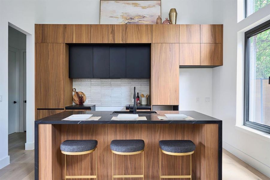 15 ft ceilings - Custom Cabinetry