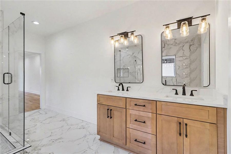 Furnished interior view inside a new home in , Atlanta (Image 18).